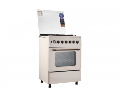 Плита ARDESTO комбі Line-R, 53л, 60x60см, конвекція, чавун, підсвічування, форсунки LPG (підключення газового балона), бежевий