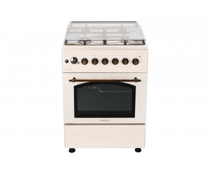 Плита ARDESTO комби Line-R, 53л, 60x60см, конвекция, чугун, подсветка, форсунки LPG (подключение газового баллона), кремовый Плита ARDESTO комби Line-R, 53л, 60x60см, конвекция, чугун, подсветка, форсунки LPG (подключение газового баллона), кремовый