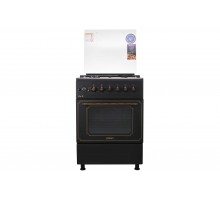 Плита ARDESTO комбі Line-R, 53л, 60x60см, конвекція, чавун, підсвічування, форсунки LPG (підключення газового балона), чорний