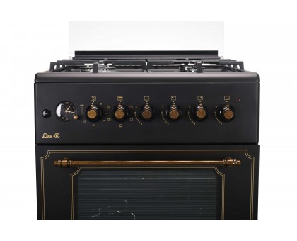 Плита ARDESTO комби Line-R, 53л, 60x60см, конвекция, чугун, подсветка, форсунки LPG (подключение газового баллона), черный Плита ARDESTO комби Line-R, 53л, 60x60см, конвекция, чугун, подсветка, форсунки LPG (подключение газового баллона), черный