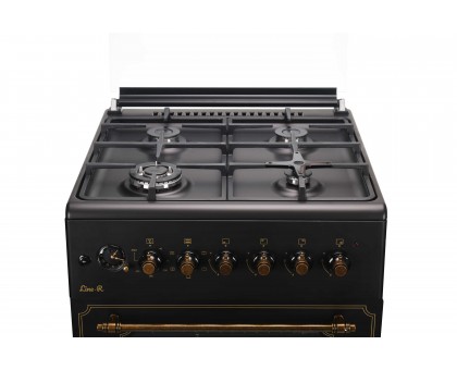 Плита ARDESTO комби Line-R, 53л, 60x60см, конвекция, чугун, подсветка, форсунки LPG (подключение газового баллона), черный Плита ARDESTO комби Line-R, 53л, 60x60см, конвекция, чугун, подсветка, форсунки LPG (подключение газового баллона), черный
