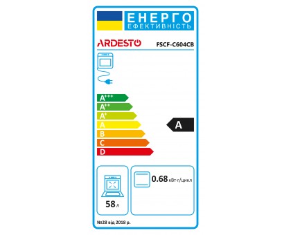 Плита ARDESTO комби 2 газ + 2 электро, 58л, 60x60см, подсветка, форсунки LPG (подключение газового баллона), черный Плита ARDESTO комби 2 газ + 2 электро, 58л, 60x60см, подсветка, форсунки LPG (подключение газового баллона), черный