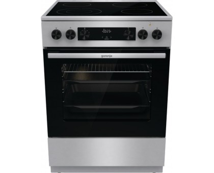Плита Gorenje электрическая стеклокерамическая, 71л, 60x60см, дисплей, программатор, нерж Плита Gorenje электрическая стеклокерамическая, 71л, 60x60см, дисплей, программатор, нерж