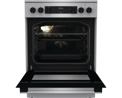 Плита Gorenje электрическая стеклокерамическая, 71л, 60x60см, дисплей, программатор, нерж Плита Gorenje электрическая стеклокерамическая, 71л, 60x60см, дисплей, программатор, нерж