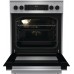 Плита Gorenje электрическая стеклокерамическая, 71л, 60x60см, дисплей, программатор, нерж