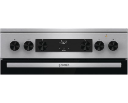 Плита Gorenje электрическая стеклокерамическая, 71л, 60x60см, дисплей, программатор, нерж Плита Gorenje электрическая стеклокерамическая, 71л, 60x60см, дисплей, программатор, нерж