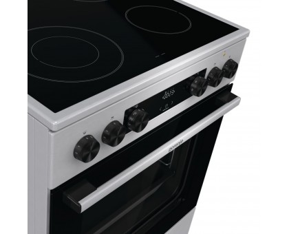 Плита Gorenje электрическая стеклокерамическая, 71л, 60x60см, дисплей, программатор, нерж Плита Gorenje электрическая стеклокерамическая, 71л, 60x60см, дисплей, программатор, нерж