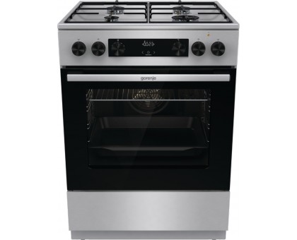 Плита Gorenje комбінована, 71л, 60x60см, дисплей, емальовані реш, програматор IconLed,нерж Плита Gorenje комбінована, 71л, 60x60см, дисплей, емальовані реш, програматор IconLed,нерж