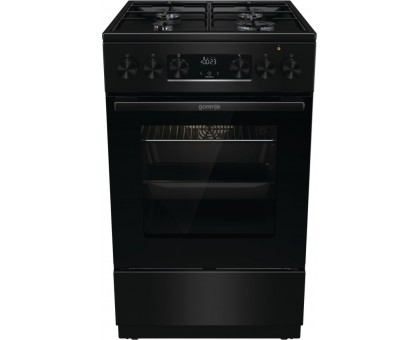 Плита Gorenje комбінована, 62л, 50x60см, дисплей, IconLed, емальовані, чорний Плита Gorenje комбінована, 62л, 50x60см, дисплей, IconLed, емальовані, чорний