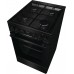 Плита Gorenje комбінована, 62л, 50x60см, дисплей, IconLed, емальовані, чорний
