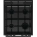 Плита Gorenje комбінована, 62л, 50x60см, дисплей, IconLed, емальовані, чорний