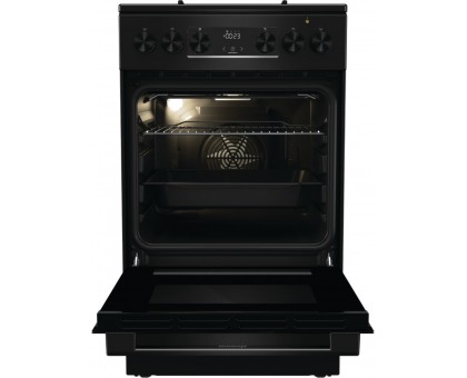 Плита Gorenje комбінована, 62л, 50x60см, дисплей, IconLed, емальовані, чорний Плита Gorenje комбінована, 62л, 50x60см, дисплей, IconLed, емальовані, чорний