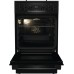 Плита Gorenje комбінована, 62л, 50x60см, дисплей, IconLed, емальовані, чорний