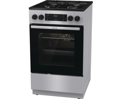 Плита Gorenje комби, 62л, 50x60см, дисплей, IconLed,эмалированные, титан Плита Gorenje комби, 62л, 50x60см, дисплей, IconLed,эмалированные, титан