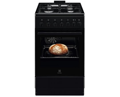 Плита Electrolux комбинированная, 57л, 50x60см, конвекция, черный Плита Electrolux комбинированная, 57л, 50x60см, конвекция, черный