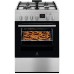 Плита Electrolux комбинированная, 58л, 60x60см, дисплей, конвекция, чугун, пар, нерж