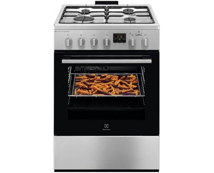 Плита Electrolux комбінована, 58л, 60x60см, дисплей, конвекція, пара, нерж Плита Electrolux комбінована, 58л, 60x60см, дисплей, конвекція, пара, нерж