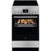 Плита Electrolux электрическая стеклокерамическая, 57л, 50x60см, дисплей, конвекция, противень для барбекю, нерж