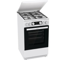 Плита Gorenje комбінована, 70л, 50x60см, IconLed, чавун, з кришкою, білий