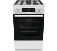 Плита Gorenje комбінована, 70л, 50x60см, дисплей, чавун, білий
