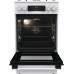 Плита Gorenje комбінована, 70л, 50x60см, дисплей, чавун, білий