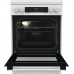 Плита Gorenje комби, 71л, 60x60см, дисплей, IconLed, чугун, белый