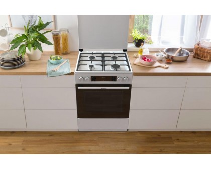 Плита Gorenje комби, 71л, 60x60см, дисплей, IconLed, чугун, белый Плита Gorenje комби, 71л, 60x60см, дисплей, IconLed, чугун, белый