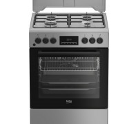 Плита Beko комбінована, 72л, 60x60см, дисплей, конвекція, сірий