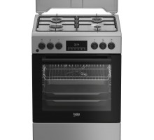 Плита Beko комбінована, 72л, 60x60см, дисплей, конвекція, сірий