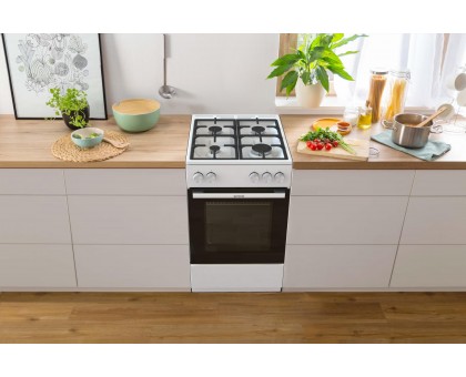 Плита Gorenje газова, 70л, 50x60см, чавун, білий Плита Gorenje газова, 70л, 50x60см, чавун, білий