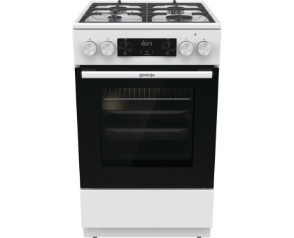 Плита Gorenje комбінована, 70л, 50x60см, дисплей, IconLed, чавун, білий Плита Gorenje комбінована, 70л, 50x60см, дисплей, IconLed, чавун, білий