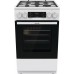 Плита Gorenje комбінована, 70л, 50x60см, дисплей, IconLed, чавун, білий