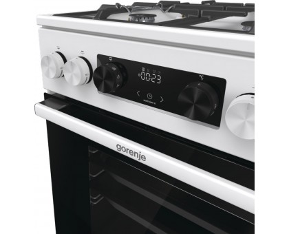 Плита Gorenje комбінована, 70л, 50x60см, дисплей, IconLed, чавун, білий Плита Gorenje комбінована, 70л, 50x60см, дисплей, IconLed, чавун, білий