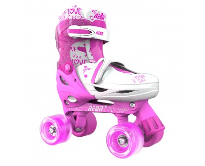 Роликовые коньки Neon Combo Skates Розовый (Размер 30-33)
