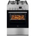 Плита Electrolux комбинированная, 58л, 60x60см, дисплей, конвекция, чугун, пар, нерж