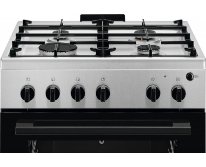 Плита Electrolux газова, 59л, 60x60см, чавун, нерж