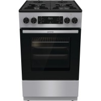 Плита Gorenje комби, 70л, 50x60см, дисплей, чугун, нерж