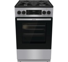 Плита Gorenje комбінована, 70л, 50x60см, дисплей, чавун, нерж