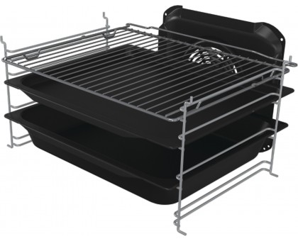 Плита Gorenje комбінована, 70л, 50x60см, дисплей, чавун, нерж
