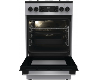 Плита Gorenje комбінована, 70л, 50x60см, дисплей, чавун, нерж