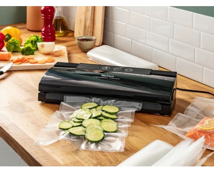 Вакууматор Tefal Classic для пакетов, 350мм, электронное управл., +18 пакетов, пластик, черный Вакууматор Tefal Classic для пакетов, 350мм, электронное управл., +18 пакетов, пластик, черный