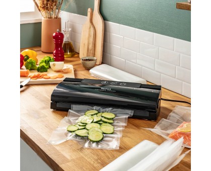 Вакууматор Tefal Classic для пакетов, 350мм, электронное управл., +18 пакетов, пластик, черный Вакууматор Tefal Classic для пакетов, 350мм, электронное управл., +18 пакетов, пластик, черный