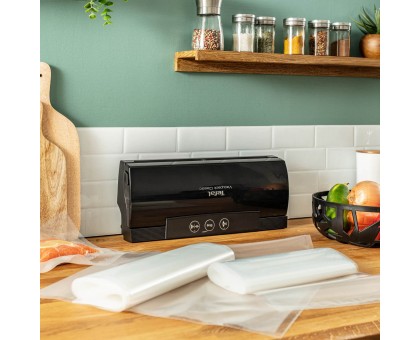 Вакууматор Tefal Classic для пакетов, 350мм, электронное управл., +18 пакетов, пластик, черный Вакууматор Tefal Classic для пакетов, 350мм, электронное управл., +18 пакетов, пластик, черный