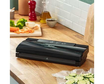Вакууматор Tefal Classic для пакетов, 350мм, электронное управл., +18 пакетов, пластик, черный Вакууматор Tefal Classic для пакетов, 350мм, электронное управл., +18 пакетов, пластик, черный