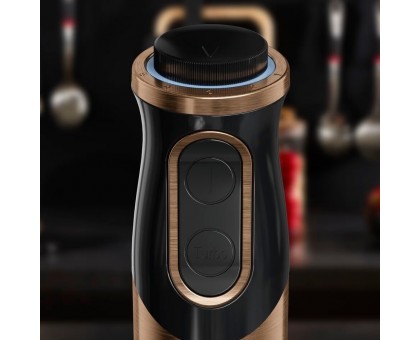 Блендер Tefal погружной Quickchef 1000Вт, 3в1, чаша-800мл, чопер-500мл, турборежим, бронзово-черный Блендер Tefal погружной Quickchef 1000Вт, 3в1, чаша-800мл, чопер-500мл, турборежим, бронзово-черный