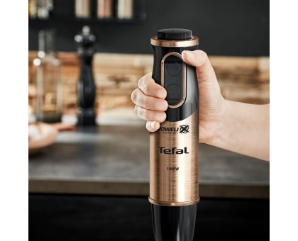 Блендер Tefal погружной Quickchef 1000Вт, 3в1, чаша-800мл, чопер-500мл, турборежим, бронзово-черный Блендер Tefal погружной Quickchef 1000Вт, 3в1, чаша-800мл, чопер-500мл, турборежим, бронзово-черный