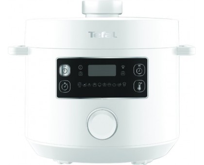 Мультиварка-скороварка Tefal Turbo Cuisine , 1000Вт, чаша-4.8л, механическое управл., пластик, белый Мультиварка-скороварка Tefal Turbo Cuisine , 1000Вт, чаша-4.8л, механическое управл., пластик, белый