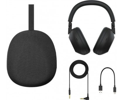 Наушники Over-ear Sony WH-1000XM6 BT 5.3, ANC, Hi-Res, AAC, LDAC, LC3, Wireless, Mic, Черный