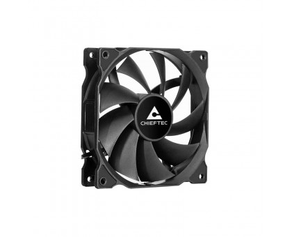 Корпусный вентилятор CHIEFTEC ZF-1225PWM, 120мм, 1600rpm, HDB, 4pin PWM, 25.5dBa, чорний