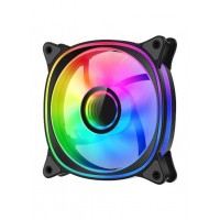 Корпусный вентилятор 2E GAMING Air Cool X Fan ACF120XB-ARGB, 120мм, 1200rpm, 3pin, 3pin +5VARGB, 20,4dBa, чёрный